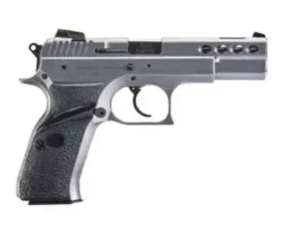 Sar USA P8LST P8L 9mm Luger 4.60" 17+1 Stainless Steel Black Polymer Grip