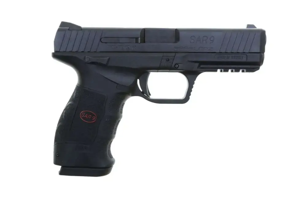 Sar USA SAR9BL SAR9 9mm Luger 4.40" 17+1 Black Black Black Interchangeable Backstrap Grip