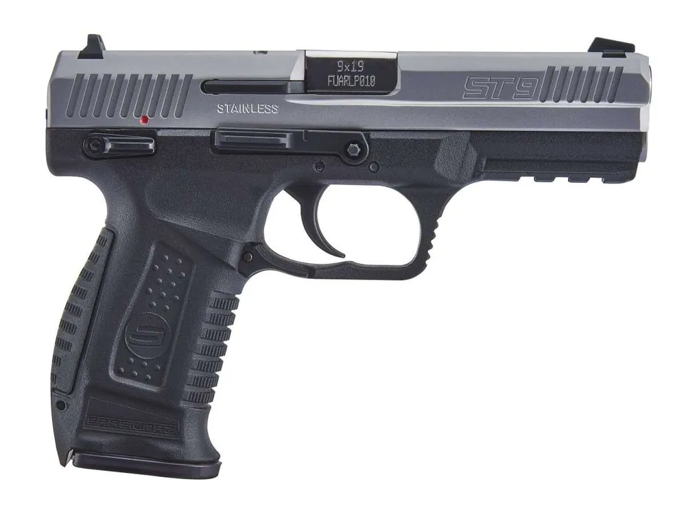 Sar USA ST9ST ST9 9mm Luger 4.50" 17+1 Black Stainless Steel Black Interchangeable Backstrap Grip