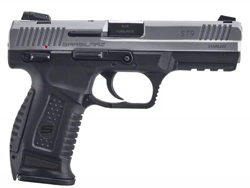 Sar USA ST9STS ST9 9mm Luger 4.50" TB 17+1 Black Stainless Steel Black Interchangeable Backstrap Grip