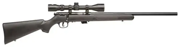 Savage 29200 Mark II FVXP with Scope 22 LR 5+1 21" Black Matte Blued Right Hand AccuTrigger