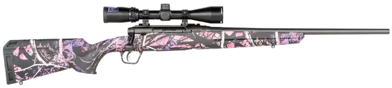 Savage 57478 Axis II XP Compact 6.5 Creedmoor 4+1 20" Muddy Girl Stock Matte Black Right Hand Bushnell Banner 3-9x40mm