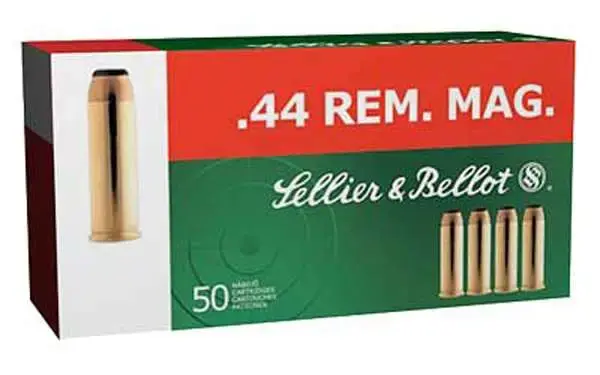 Sellier & Bellot SB44A Handgun 44 Rem Mag 240 gr Soft Point (SP) 50 Round Box