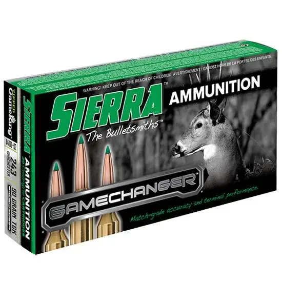 Sierra A410302 GameChanger 243 Win 90 gr Tipped GameKing 20 Round Box