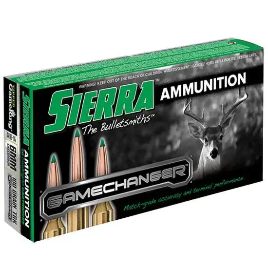 Sierra A411004 GameChanger 6mm Creedmoor 100 gr Tipped GameKing 20 Round Box