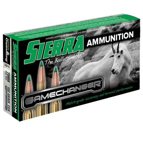 Sierra A455008 GameChanger 7mm Rem Mag 150 gr Tipped GameKing 20 Round Box