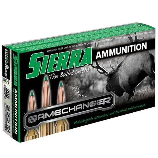 Sierra A466701 GameChanger 308 Win 165 gr Tipped GameKing 20 Round Box
