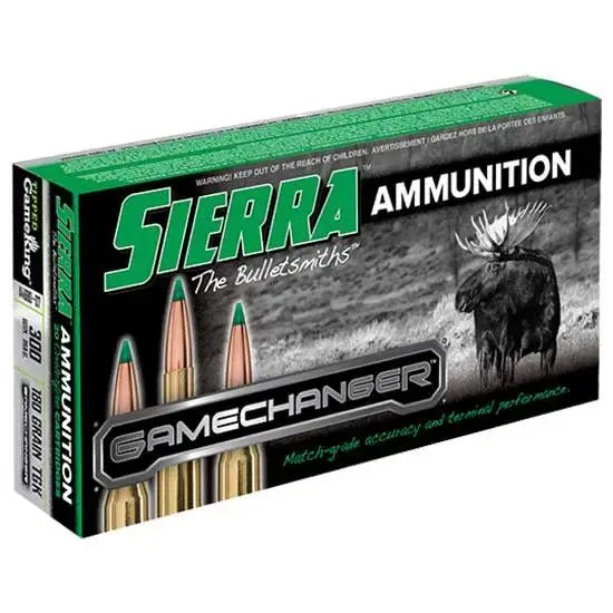 Sierra A468007 GameChanger 300 Win Mag 180 gr Tipped GameKing 20 Round Box