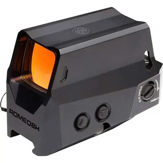 ROMEO8H RED DOT SIGHT, BALLISTIC CIRCLE DOT, 0.5 MOA ADJ, CR123A, HEX BOLT MOUNT, BLACK
