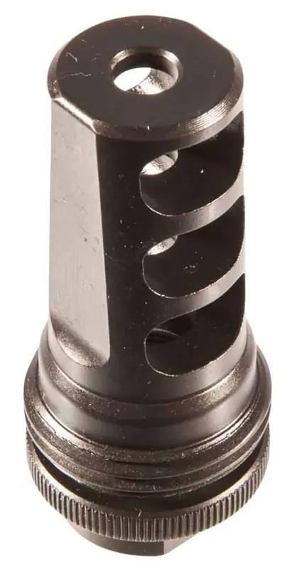 SilencerCo AC142 ASR 5.56x45mm NATO Muzzle Brake 1/2"-28 tpi Black Steel