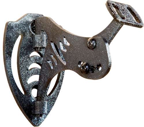 Skullhooker SKHBBASSYBLK Bone Bracket Small/Mid-Size Game Black Steel