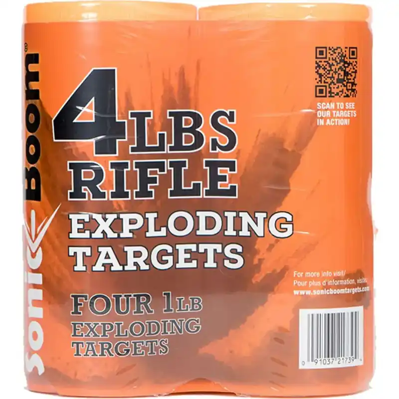 SONIC BOOM 1LB EXPLODING TARGET 4 PACK (6)