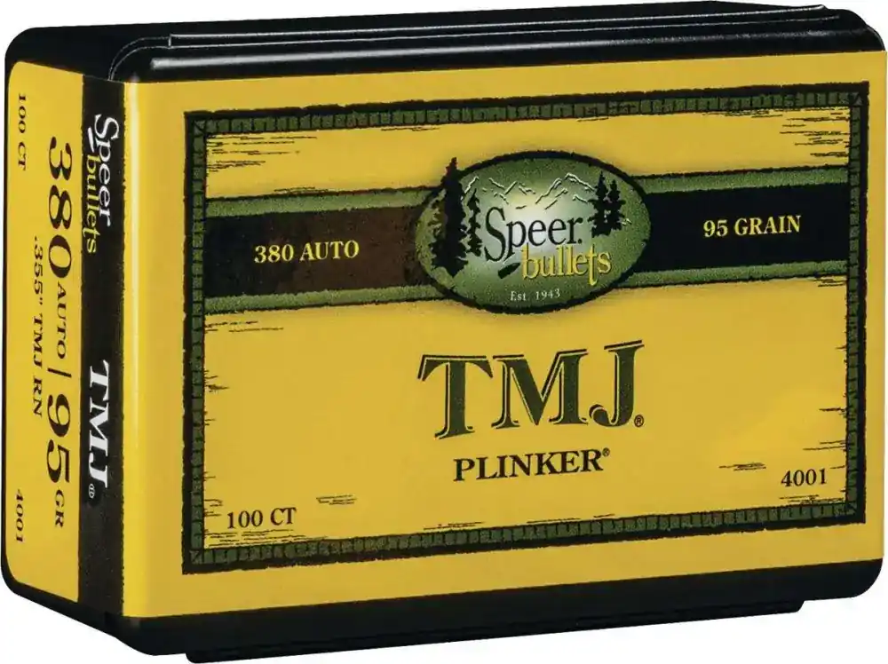 Speer 4001 TMJ 9mm .355 95 gr Total Metal Jacket (TMJ) 100 Per Box