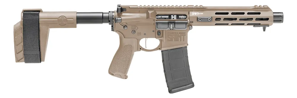 Springfield Armory STV975556F Saint Victor 5.56x45mm NATO 7.50" 30+1 Flat Dark Earth SB Tactical SBX-K Arm Brace Stock