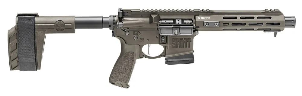 Springfield Armory STV975556GLC Saint Victor 5.56x45mm NATO 7.50" 10+1 OD Green SB Tactical SBX-K Arm Brace Stock
