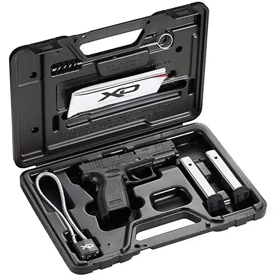 Springfield Armory XD9102HC XD Service 40 S&W Double 4" 12+1 Black Polymer Grip/Frame Grip Black Melonite Slide