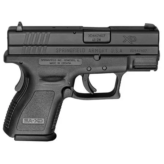 Springfield Armory XD9802HC XD 40 S&W Double 3" 9+1/12+1 Black Polymer Grip/Frame Grip Black Melonite Slide