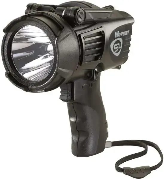 Streamlight 44902 WayPoint Spotlight 550/40 Lumens LED Polycarbonate Black C Alkaline/12V DC