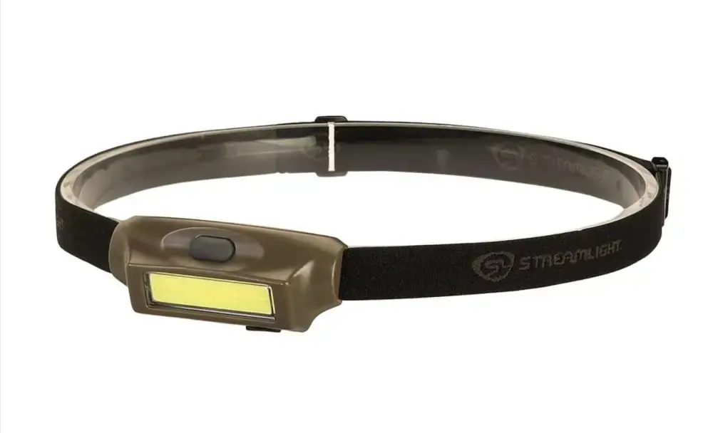Streamlight 61707 Bandit USB Headlamp 180/135/35/25 Lumens White/Green LED Polycarbonate Coyote Lithium Ion