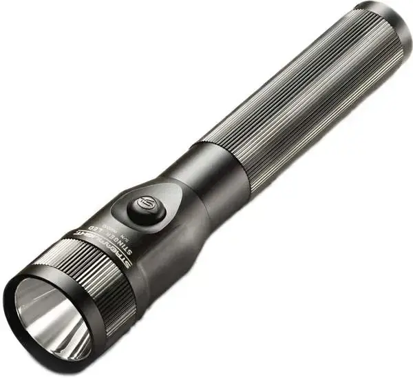 Streamlight 75713 Stinger LED 425/200/100 Lumens C4 LED Aluminum Black 3 Cell Sub-C NiCd 3.6V with 120V AC/12V DC Smart Charger