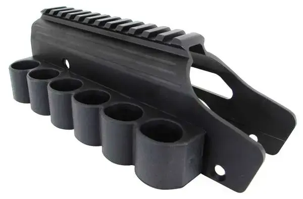 TacStar 1081029 Sidesaddle Rail Mount Shotgun 12 Gauge Black Polymer w/Aluminum Mounting Plate with Rail Mossberg 500 and 590 models