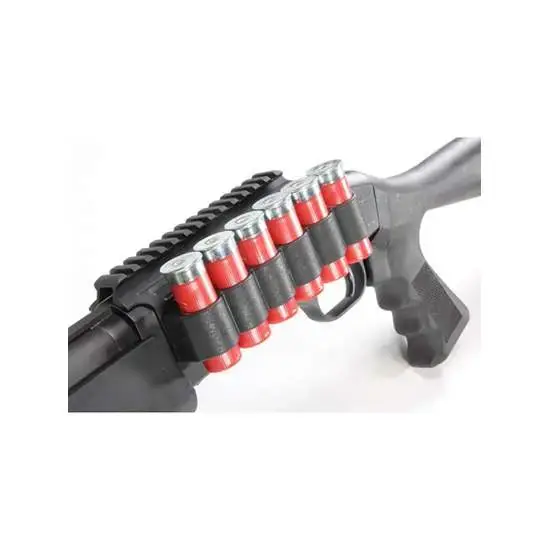 TacStar 1081030 Shotgun Rail Mount with SideSaddle Black Hardcoat Anodized 7.25" for Mossberg 930