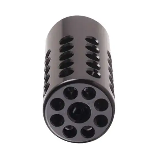 Tactical Solutions PLCMPMB Pac-Lite OD Compensator 22 LR, Ruger 22/45, Ruger Mark I, II, III, IV Matte Black Aluminum 1/2"-28 tpi