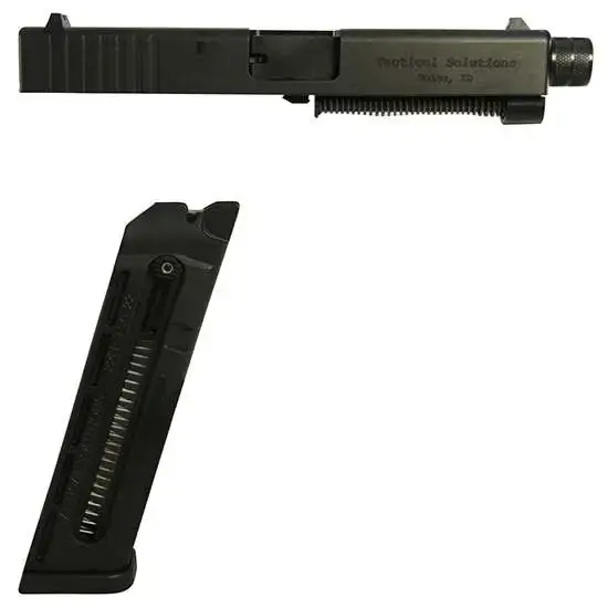 Tactical Solutions TSGCON19TE TSG-22 For Glock 19/23/32/38 Threaded Conversion Kit 4.80" Black Steel