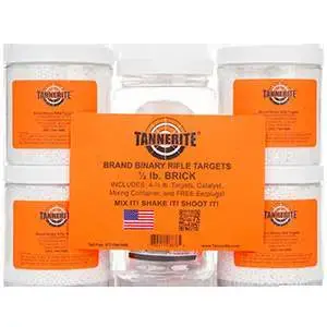 Tannerite 1/2BR Half Brick 1/2lb Exploding Targets 16/Case w/Measuring Spoon