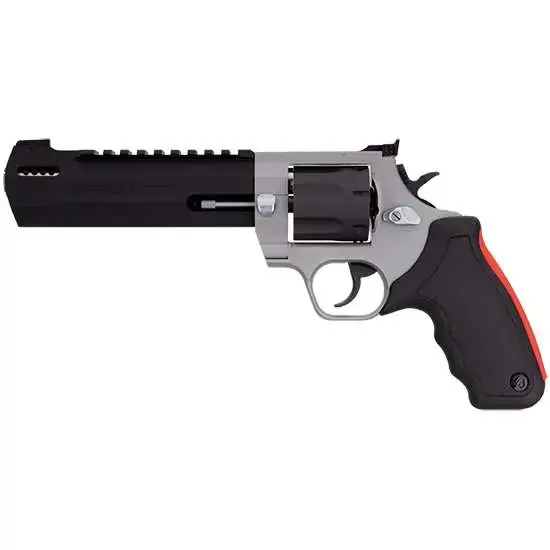 Taurus 2454065RH Raging Hunter Revolver Single/Double 454 Casull 6.75" 5 Rd Black Rubber Cushion Insert Grip Stainless