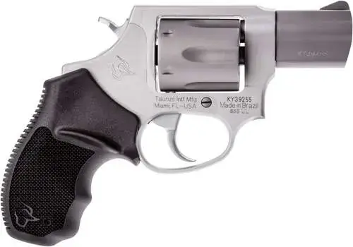 Taurus 2856029UL 856 Ultra-Lite 38 Special 6 Round 2" Stainless Steel, Black Rubber Grip