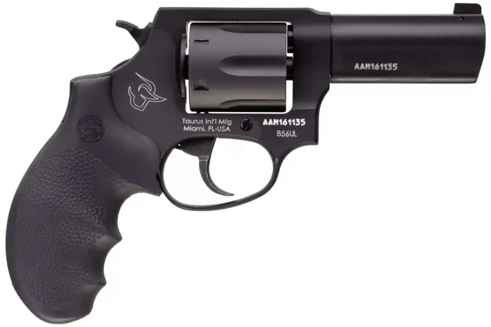 Taurus 285631ULNS 856 Ultra-Lite Defender 38 Spl + P 6 Round 3" Black Stainless Steel Black Hogue Rubber Grip