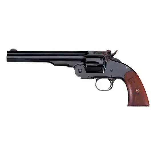 Taylors and Company 0857 Second Model Schofield 38 Special 6 Round 7" Blued Walnut Grip