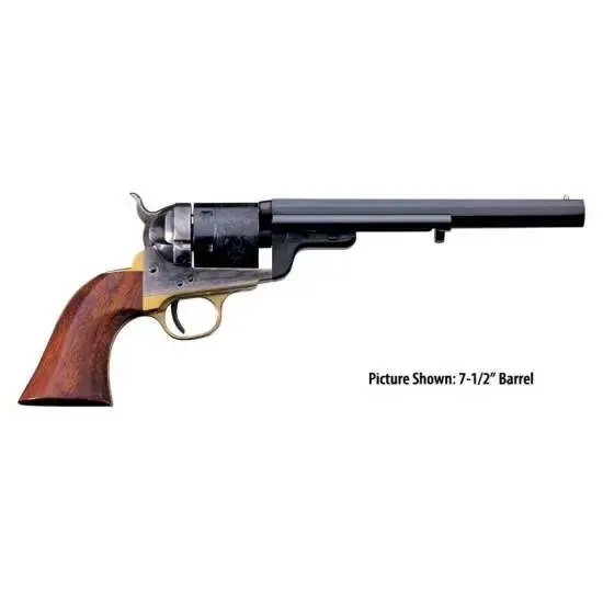 Taylors and Company 0926 1851 Navy C. Mason 38 Special 6 Round 5.50" Blued Case Hardened Walnut Grip