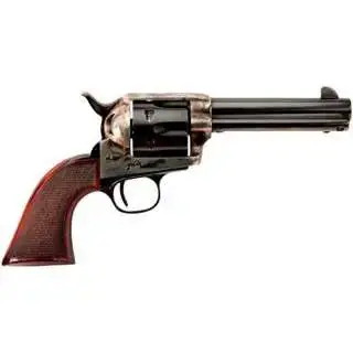 Taylors and Company 4107 Smoke Wagon 357 Mag 6 Round 4.75" Blued Case Hardened Frame Walnut Grip