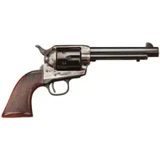 Taylors and Company 4108DE Smoke Wagon Deluxe 357 Mag 6 Round 5.50" Blued Case Hardened Walnut Grip