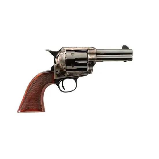 Taylors and Company 4203 Runnin Iron 45 Colt (LC) 6 Round 4.75" Blued Case Hardened Walnut Grip