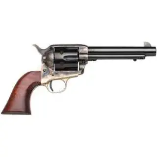 Taylors and Company 440 1873 Ranch Hand 357 Mag 6 Round 4.75" Blued Case Hardened Walnut Grip