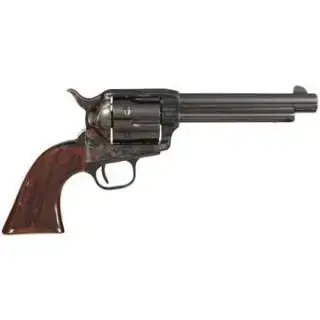Taylors and Company 555129 1873 Gambler 357 Mag 6 Round 5.50" Blued Case Hardened Checkered Walnut Grip