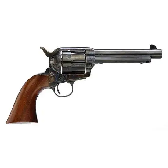 Taylors and Company 555149 1873 Cattleman Gunfighter 45 Colt (LC) 6 Round 4.75" Blued Case Hardened Walnut Army Sized Grip