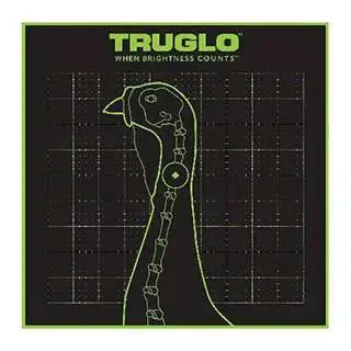 Truglo TG12A6 Tru-See Self-Adhesive Paper 12" x 12" Turkey Black Target Paper w/Green Accents 6 Per Pack