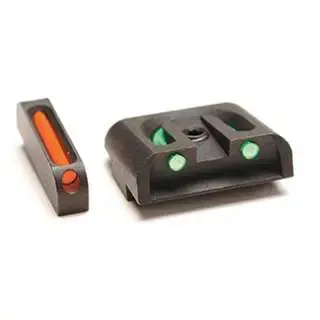 Truglo TG131G1 Brite-Site Fiber Optic Set Fits Glock 17/17L/19/22/23/24/26/27/33/34/35/38/39 Fiber Optic Red/Green Black Steel