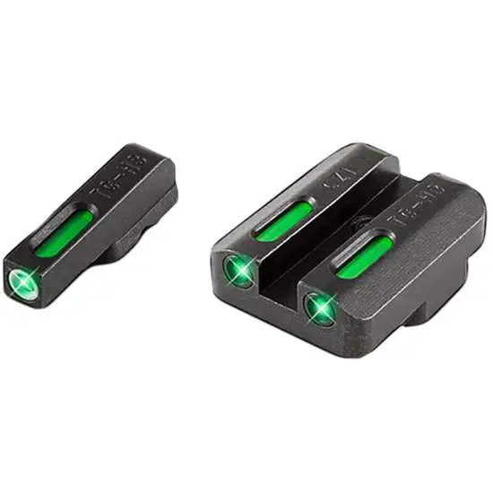 Truglo TG13CZ1PC Brite-Site TFX Pro Day/Night Sights CZ 75 Tritium/Fiber Optic Green w/Orange Outline Front U-Notch Green Rear Black