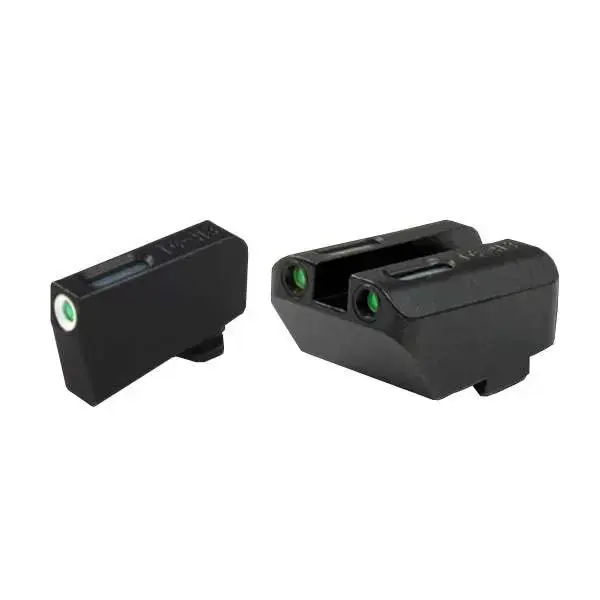Truglo TG13GL5A TFX fits Glock 20,21,25,28-32,37,40-41 3 Dot Green Tritium w/White Outline Front Green Rear Black