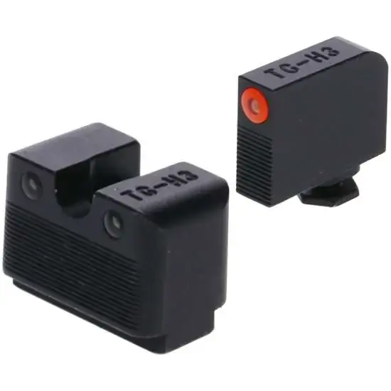Truglo TG231G1MC Tritium Pro Glock MOS 17,19,34-35,45 Low Tritium Green w/Orange Outline Green Black Nitride Frame