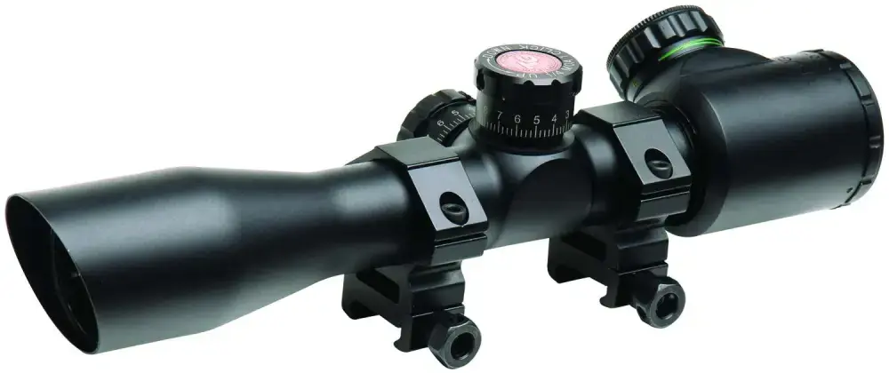 Truglo TG8504TL Tru-Brite 4x 32mm Obj 22.5 ft @ 100 yds FOV 1" Tube Black Illuminated Mil-Dot, 3 Color