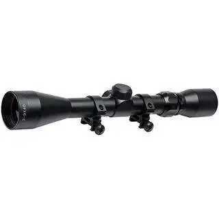 Truglo TG853940B Trushot with Mounting Rings 3-9x 40mm Obj 41.5-12.7 ft @ 100 yds FOV 1" Tube Black Matte Finish Duplex