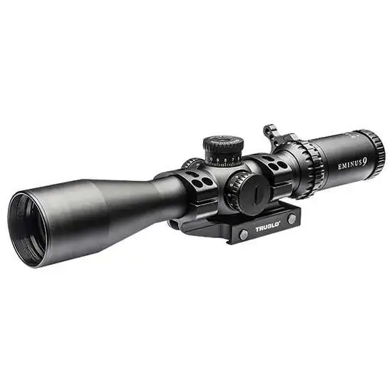 Truglo TG8539TLR Eminus 3-9x 42mm Obj 33.12-11.7 ft @ 100 yds FOV 30mm Tube Black Hardcoat Anodized Illuminated TacPlex