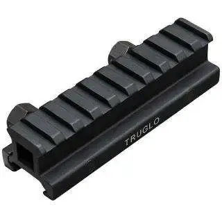Truglo TG8980B Riser Mount Picatinny 0.75" For AR-15 Sytle Black Matte Anodized Finish 1 Piece