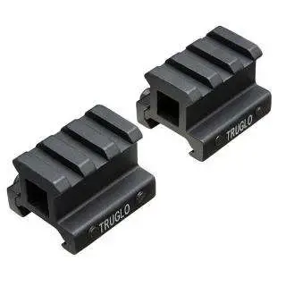 Truglo TG8982B Riser Mount Picatinny 0.75" For AR-Style Black Hard Coat Anodized Finish